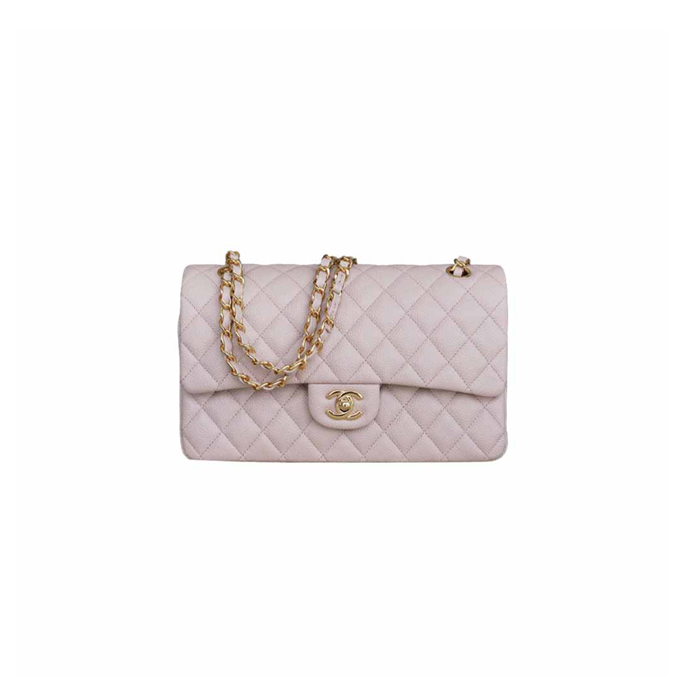 Ch*el medium classic flap bag cherry blossom pink a01112 (25.5*15.5*6.5cm)
